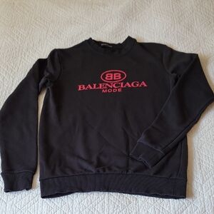 Balenciaga Black Crewneck Sweater
